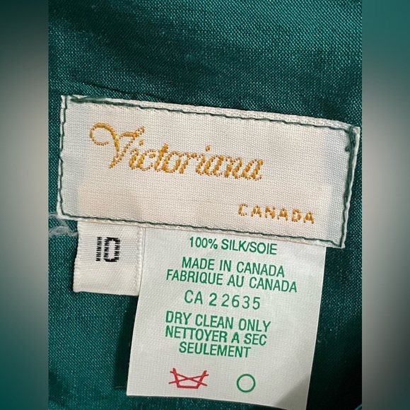 VICTORIANA ball gown size 10. Vintage.  100% silk - Picture 3 of 3